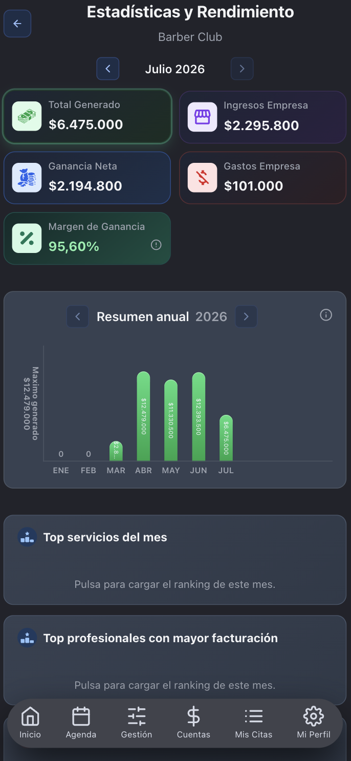 Estadísticas Móvil